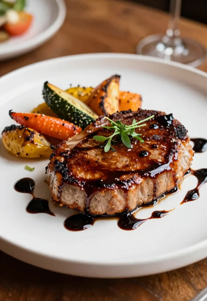 18 Juicy Boneless Pork Chop Recipes in the Oven for Healthy Meal Prep - 18. Balsamic Vinegar Glazed Pork Chops 1