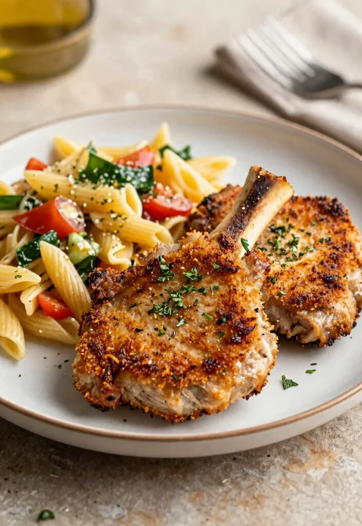 18 Juicy Boneless Pork Chop Recipes in the Oven for Healthy Meal Prep - 3. Italian Herb Crusted Pork Chops 1