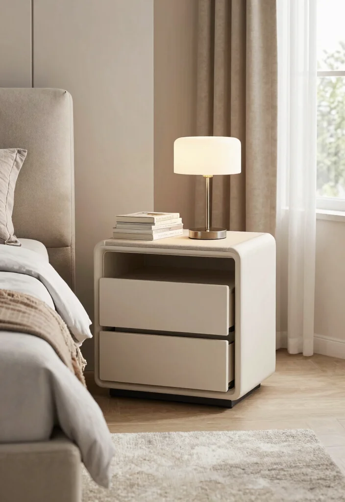 15 Bed Stand Design Ideas With Sleek Functional Style - 4. Multi-functional Nightstands 1