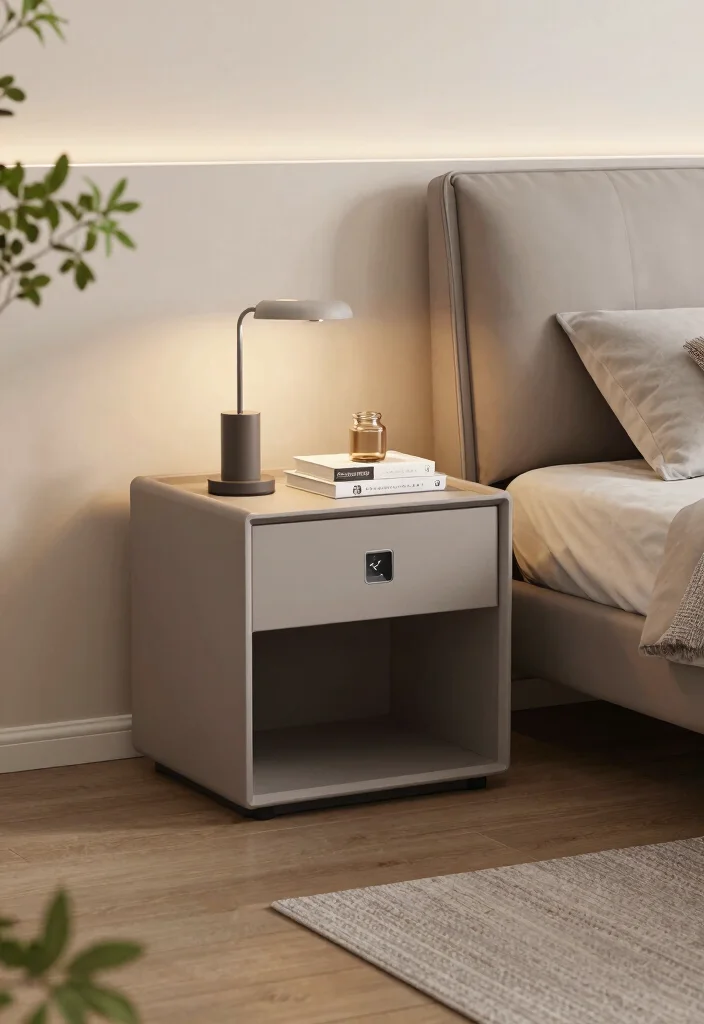 15 Bed Stand Design Ideas With Sleek Functional Style - 5. Nightstands with Integrated Charging Stations 1