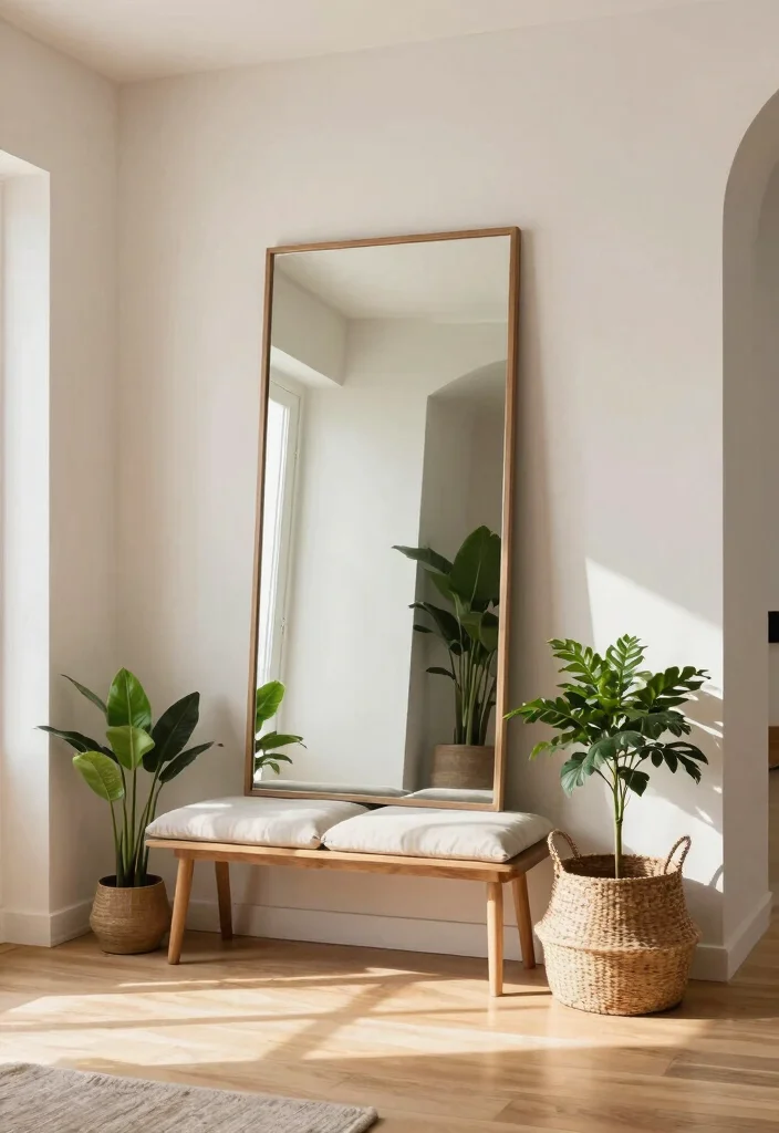 15 Entry Way With Mirrors Ideas That Feel Bright & Spacious 2 15 Entry Way With Mirrors Ideas That Feel Bright & Spacious - 1. Full-Height Mirrors for Maximum Impact 1