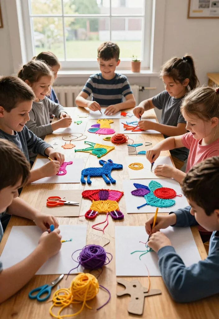 16 Boho Yarn Wall Art Ideas With Handmade Texture 17 16 Boho Yarn Wall Art Ideas With Handmade Texture - 16. Yarn Art for Kids 1