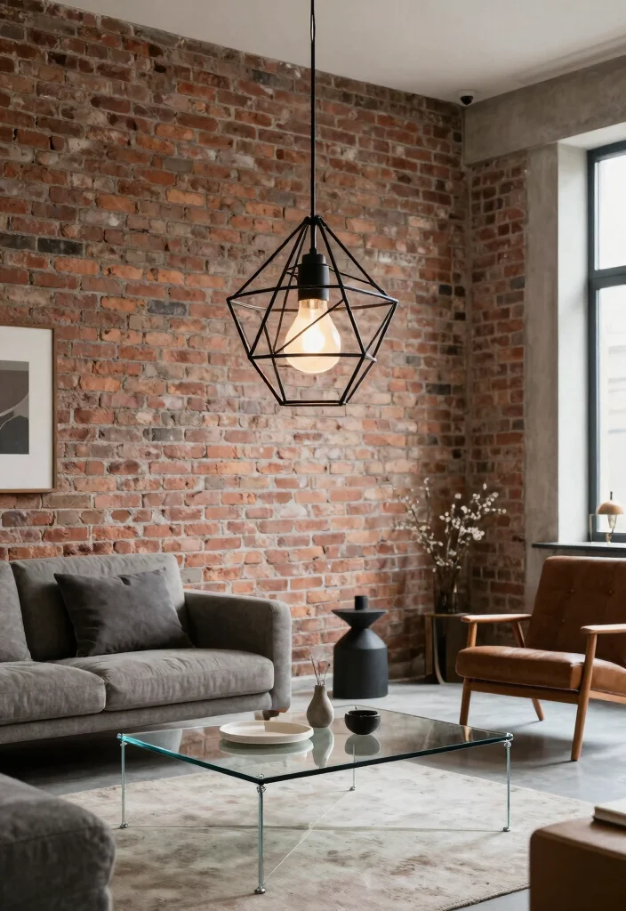 16 Geometric Pendant Light Ideas With Modern Statement Style - 11. The Industrial Chic 1