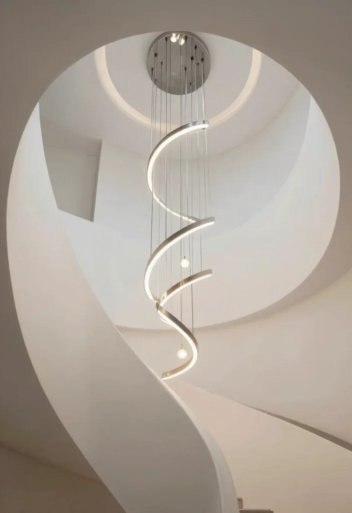16 Geometric Pendant Light Ideas With Modern Statement Style - 12. The Elegant Spiral 1