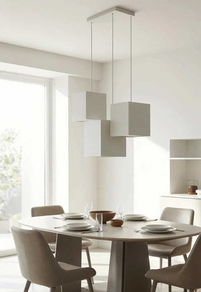 16 Geometric Pendant Light Ideas With Modern Statement Style - 14. The Floating Squares 1
