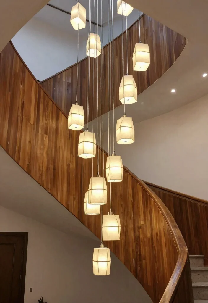 16 Geometric Pendant Light Ideas With Modern Statement Style - 9. The Stacked Design 1