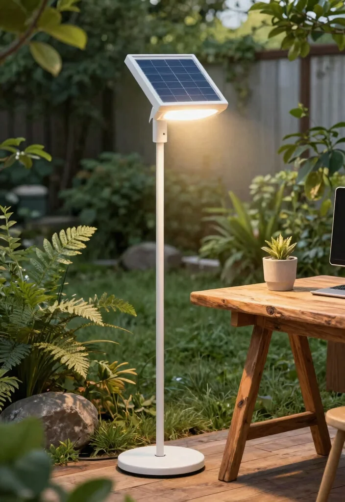 16 Office Floor Lamp Ideas With Stylish Task Lighting 13 16 Office Floor Lamp Ideas With Stylish Task Lighting - 12. Eco-Conscious: Solar-Powered Floor Lamps 1