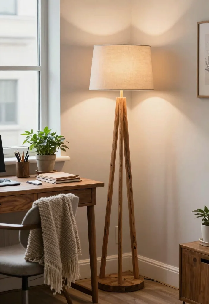 16 Office Floor Lamp Ideas With Stylish Task Lighting 3 16 Office Floor Lamp Ideas With Stylish Task Lighting - 2. Vintage Charm: Reclaimed Wood Wonders 1