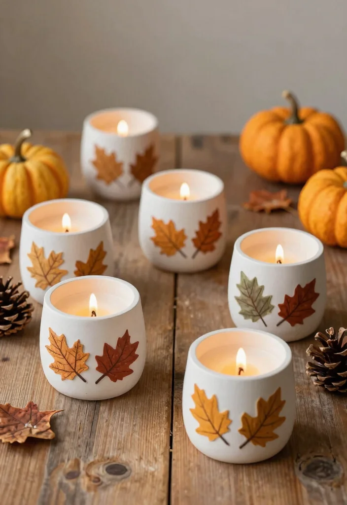 16 Plaster Candle Holder Ideas With Minimal Aesthetic 16 16 Plaster Candle Holder Ideas With Minimal Aesthetic - 15. Seasonal Candle Holder Decor 1