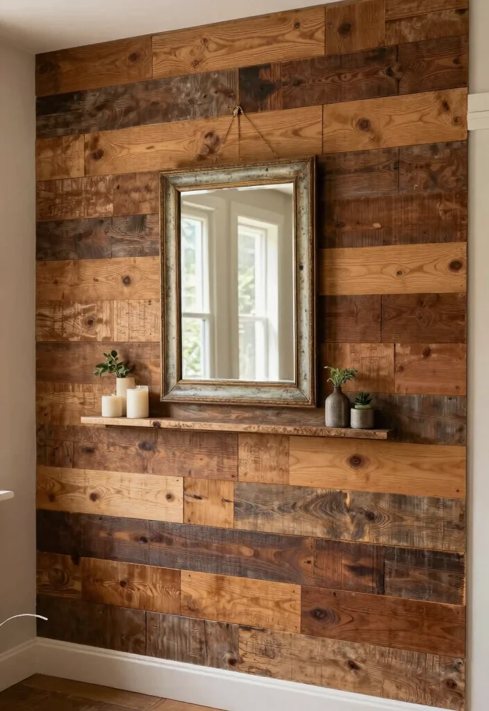 16 Shabby Chic Wall Decor Ideas With Vintage Romance 12 16 Shabby Chic Wall Decor Ideas With Vintage Romance - 11. Reclaimed Wood Panels 1