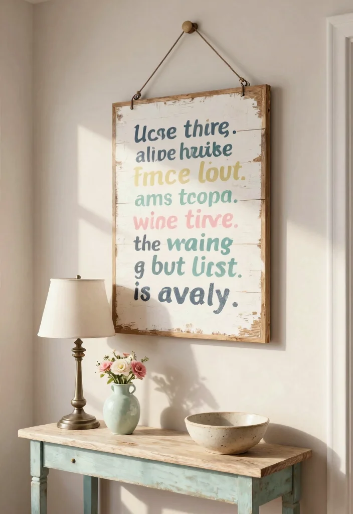 16 Shabby Chic Wall Decor Ideas With Vintage Romance 3 16 Shabby Chic Wall Decor Ideas With Vintage Romance - 2. Distressed Wood Signage 1