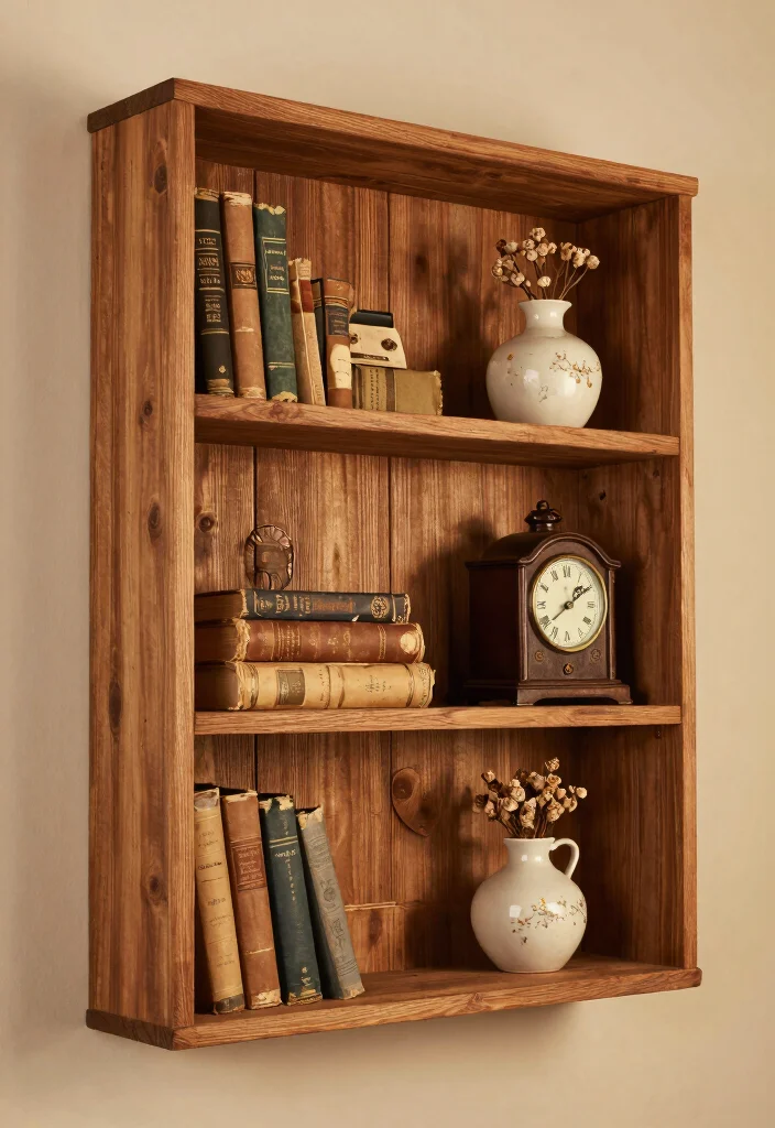 16 Shabby Chic Wall Decor Ideas With Vintage Romance 6 16 Shabby Chic Wall Decor Ideas With Vintage Romance - 5. Rustic Shelving 1