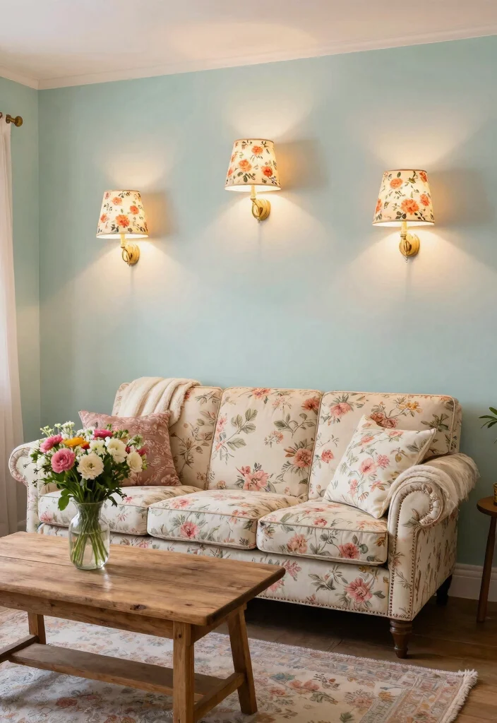 16 Wall Lamp Living Room Ideas With Cozy Ambient Glow 5 16 Wall Lamp Living Room Ideas With Cozy Ambient Glow - 4. Charming Cottage Lights 1