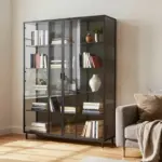 17 Glass Door Bookshelf Ideas With Elegant Display