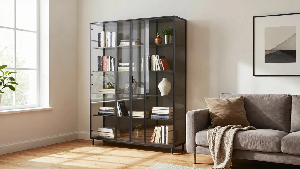 17 Glass Door Bookshelf Ideas With Elegant Display