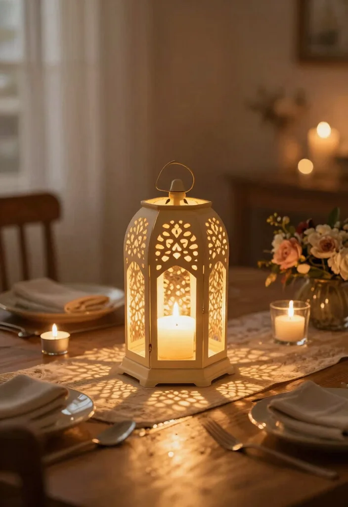 17 Shabby Chic Lamp Shades Ideas With Soft Vintage Touch 12 17 Shabby Chic Lamp Shades Ideas With Soft Vintage Touch - 11. Romantic Lantern Shades 1