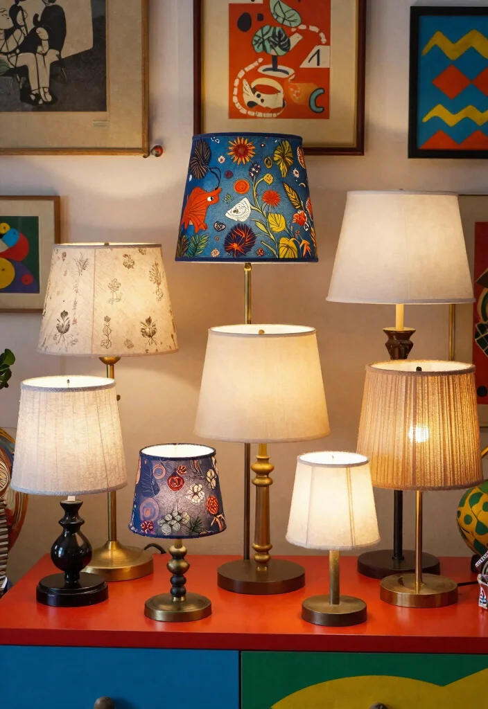 17 Shabby Chic Lamp Shades Ideas With Soft Vintage Touch 15 17 Shabby Chic Lamp Shades Ideas With Soft Vintage Touch - 14. Eclectic Combinations 1