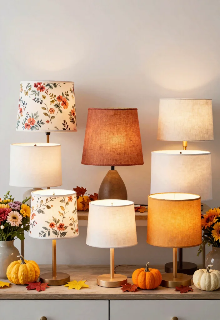 17 Shabby Chic Lamp Shades Ideas With Soft Vintage Touch 16 17 Shabby Chic Lamp Shades Ideas With Soft Vintage Touch - 15. Seasonal Decor Changes 1