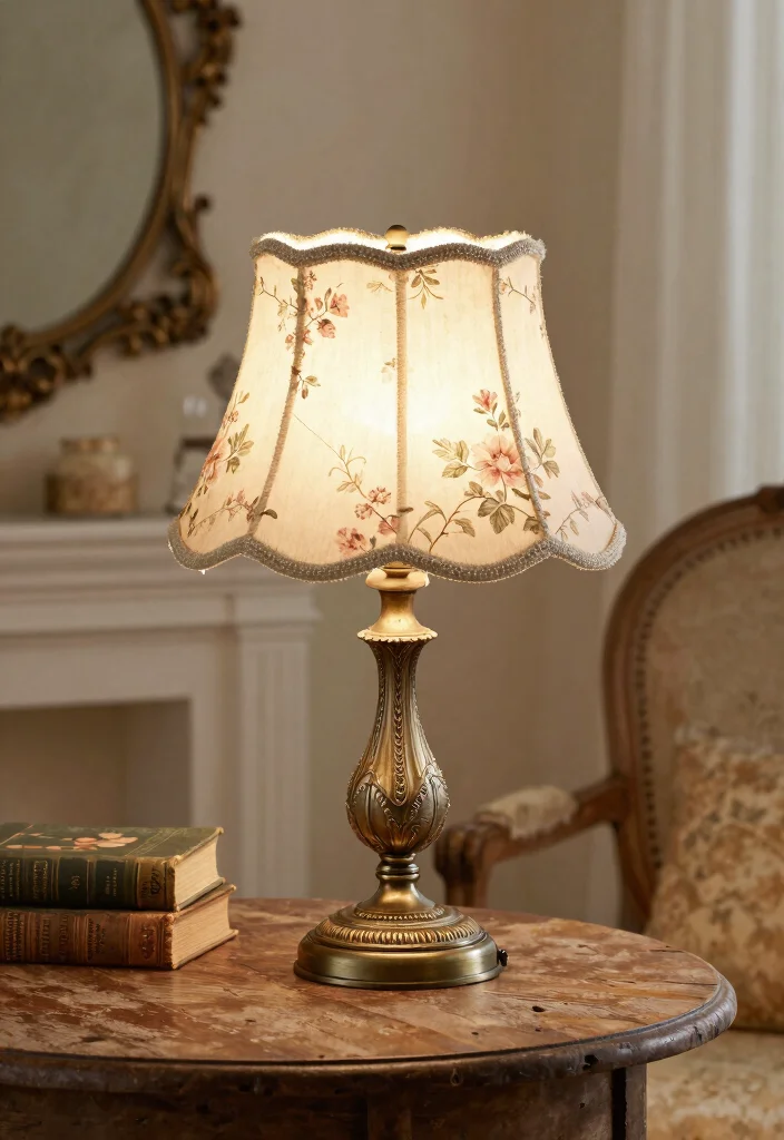 17 Shabby Chic Lamp Shades Ideas With Soft Vintage Touch 18 17 Shabby Chic Lamp Shades Ideas With Soft Vintage Touch - 17. Vintage-Inspired Shades 1