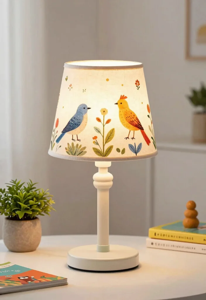 17 Shabby Chic Lamp Shades Ideas With Soft Vintage Touch 10 17 Shabby Chic Lamp Shades Ideas With Soft Vintage Touch - 9. Whimsical Designs 1