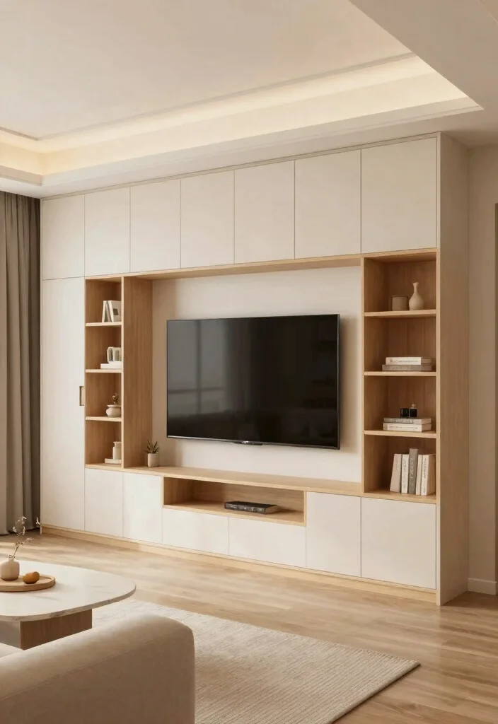 17 TV Stand Cabinet Ideas With Smart Storage Solutions 14 17 TV Stand Cabinet Ideas With Smart Storage Solutions - 13. Built-In Bliss 1