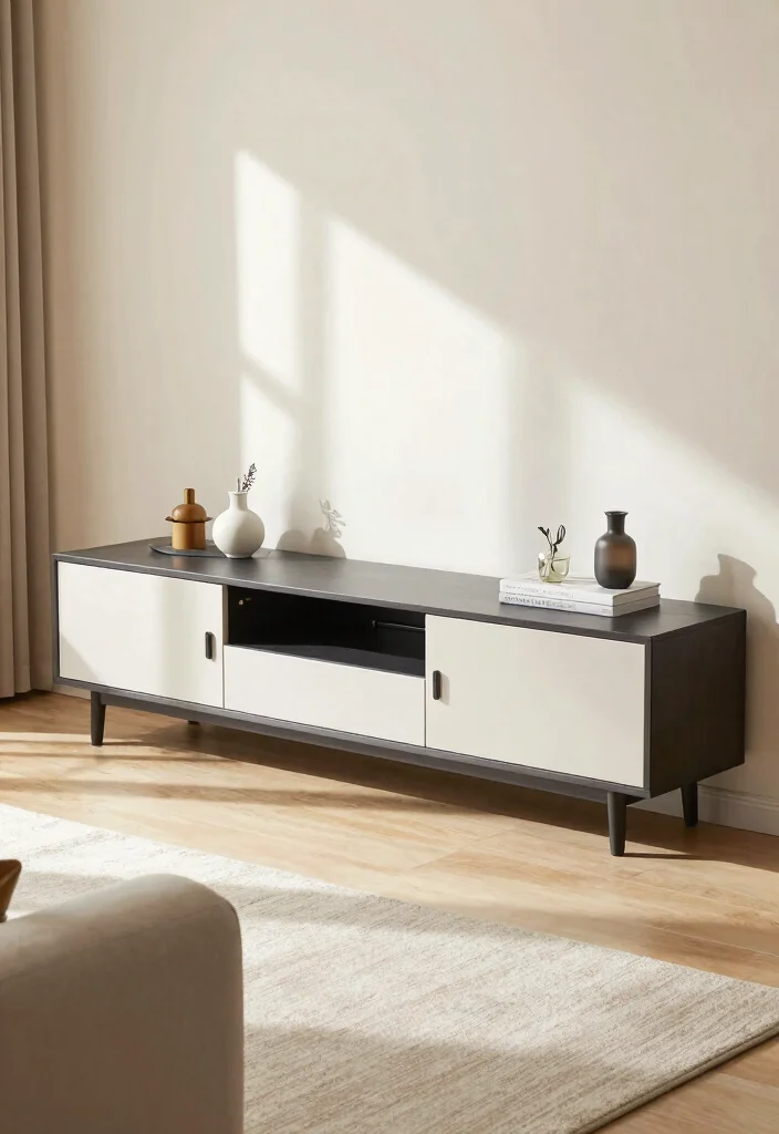 17 TV Stand Cabinet Ideas With Smart Storage Solutions 9 17 TV Stand Cabinet Ideas With Smart Storage Solutions - 8. Smart Storage Solutions 1