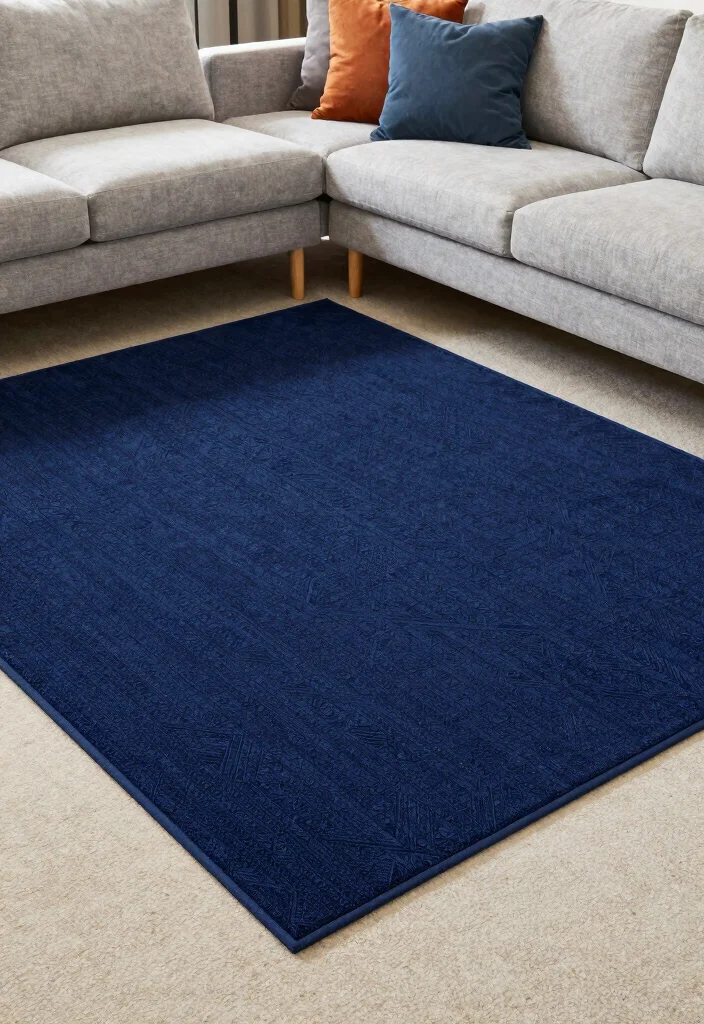 18 Area Rug Over Carpet Ideas That Layer Beautifully 11 18 Area Rug Over Carpet Ideas That Layer Beautifully - 10. Contrast Light and Dark 1