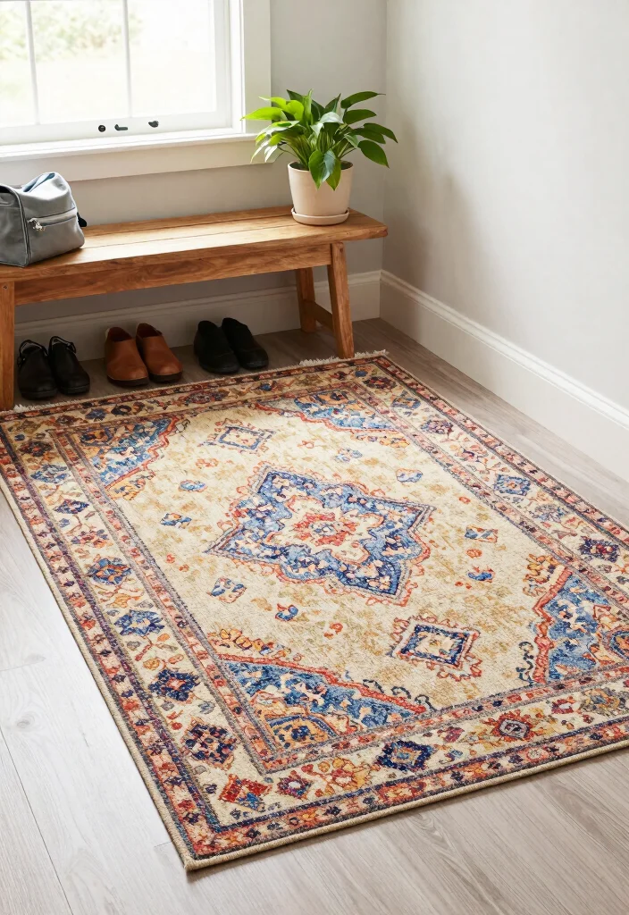 18 Area Rug Over Carpet Ideas That Layer Beautifully 13 18 Area Rug Over Carpet Ideas That Layer Beautifully - 12. Layer for Functionality 1