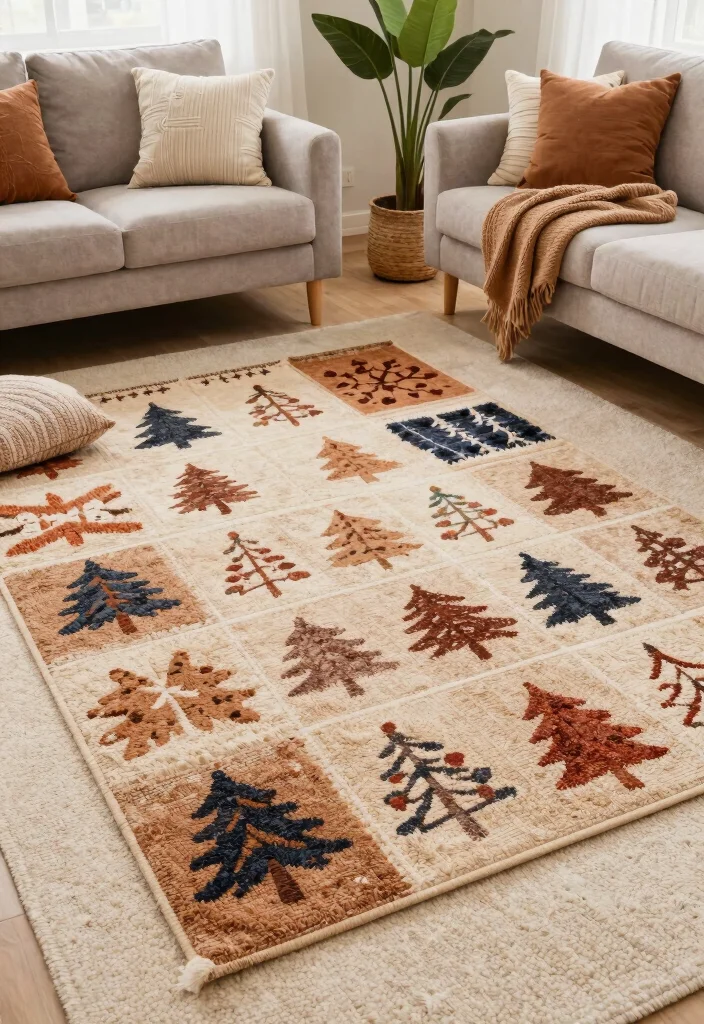 18 Area Rug Over Carpet Ideas That Layer Beautifully 16 18 Area Rug Over Carpet Ideas That Layer Beautifully - 15. Seasonal Swaps 1