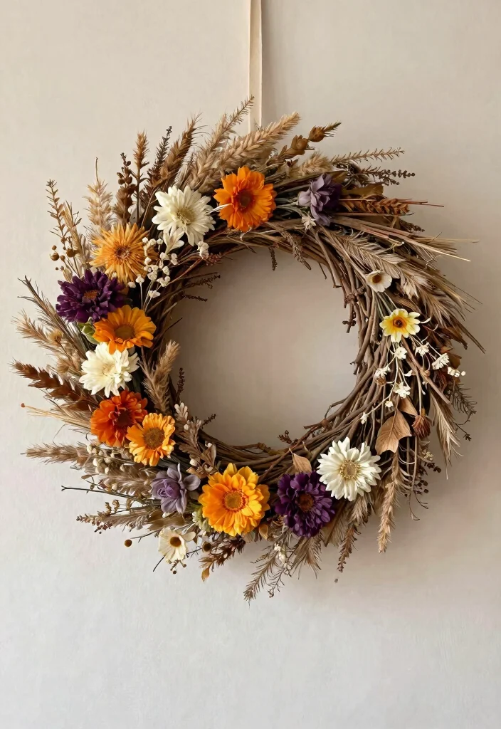 18 Boho Wall Decor Ideas With Free Spirited Charm 16 18 Boho Wall Decor Ideas With Free Spirited Charm - 15. Bohemian Wreaths 1