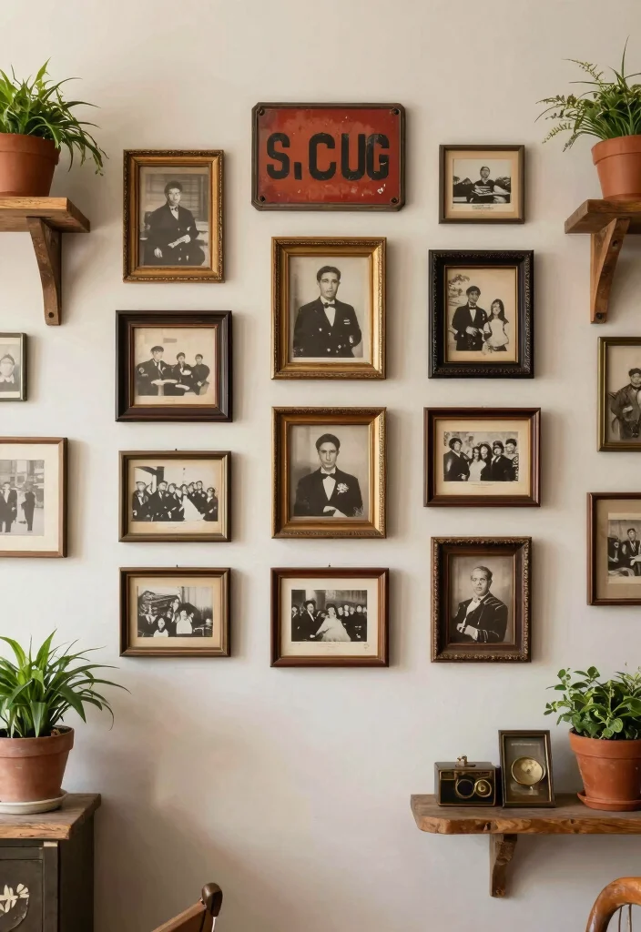 18 Boho Wall Decor Ideas With Free Spirited Charm 18 18 Boho Wall Decor Ideas With Free Spirited Charm - 17. Vintage Finds 1