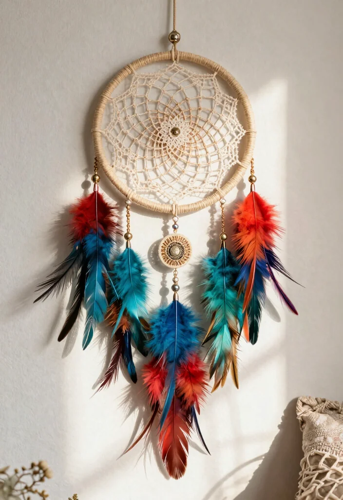 18 Boho Wall Decor Ideas With Free Spirited Charm 6 18 Boho Wall Decor Ideas With Free Spirited Charm - 5. Whimsical Dreamcatchers 1