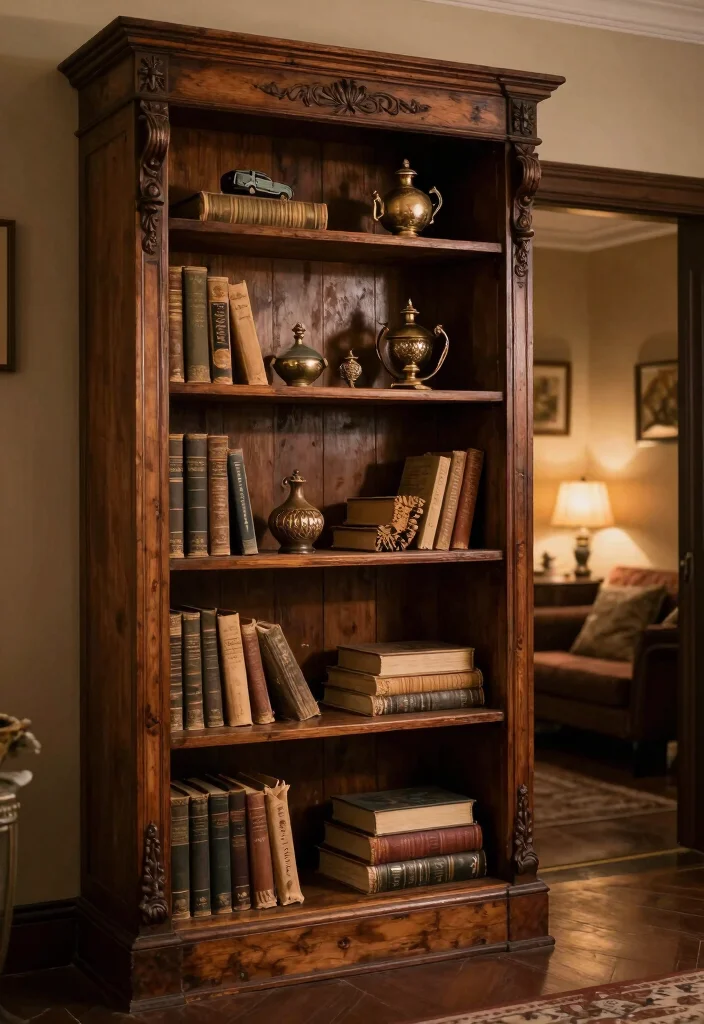 18 Bookshelf Hidden Door Ideas With Secret Room Vibes 2 18 Bookshelf Hidden Door Ideas With Secret Room Vibes - 1. Vintage Charm with Antique Bookshelves 1