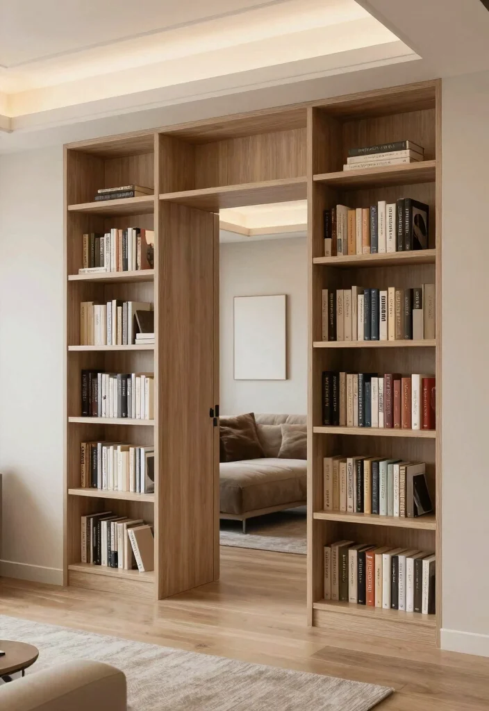 18 Bookshelf Hidden Door Ideas With Secret Room Vibes 17 18 Bookshelf Hidden Door Ideas With Secret Room Vibes - 16. Built-in Bookshelves for Seamless Design 1