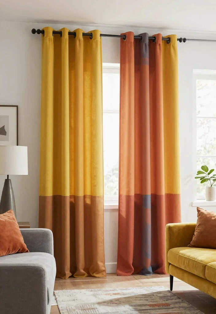 18 Curtains Living Room 2026 Trending Modern Ideas That Elevate Your Space 14 18 Curtains Living Room 2026 Trending Modern Ideas That Elevate Your Space - 13. Color Blocking for Bold Statements 1