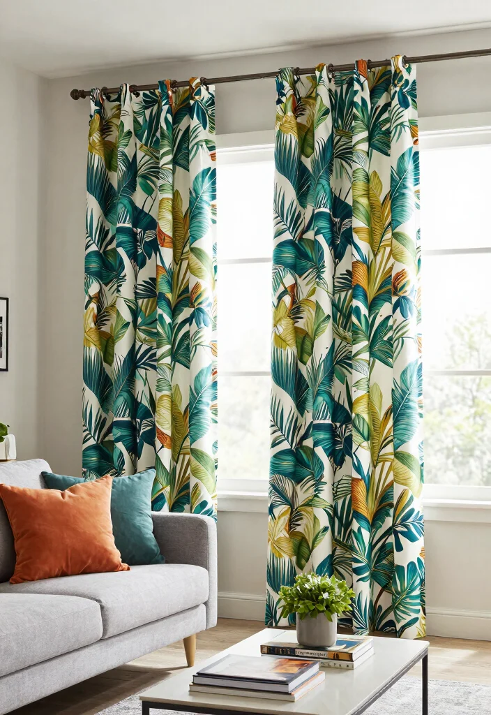18 Curtains Living Room 2026 Trending Modern Ideas That Elevate Your Space 3 18 Curtains Living Room 2026 Trending Modern Ideas That Elevate Your Space - 2. Bold Prints for a Statement Look 1