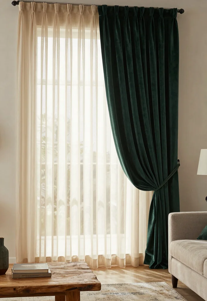 18 Curtains Living Room 2026 Trending Modern Ideas That Elevate Your Space 5 18 Curtains Living Room 2026 Trending Modern Ideas That Elevate Your Space - 4. Layering for Depth and Dimension 1